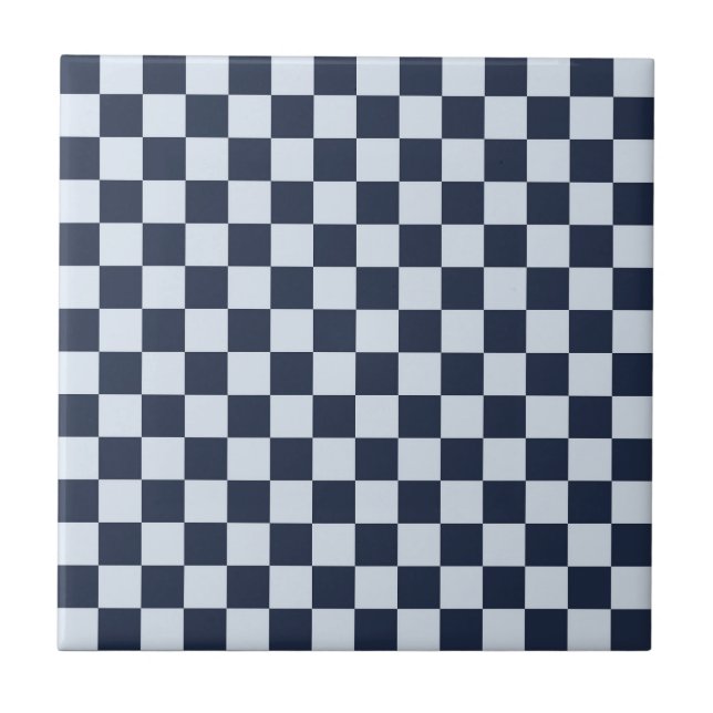 Denim rinse chequerboard pattern tile (Front)