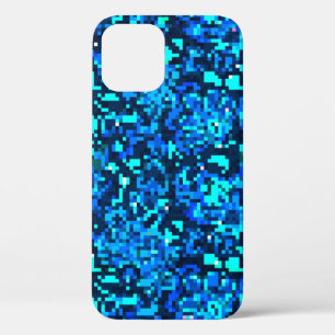 Denim seamless pattern. Denim floral background. B iPhone 12 Case
