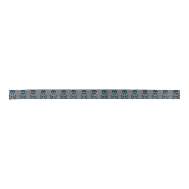 Denim Skull Satin Ribbon (Front)