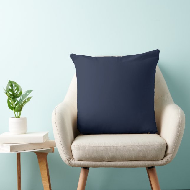 Denim Solid Plain Color Cushion (Chair)