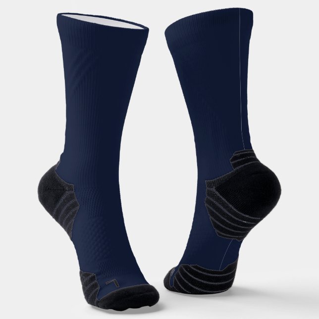 Denim Solid Plain Color Socks (Angled)