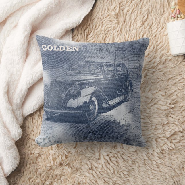 Denim Steampunk Cushion (Blanket)
