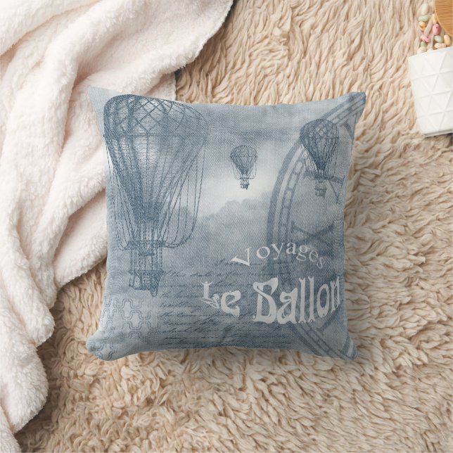 Denim Steampunk Cushion (Blanket)