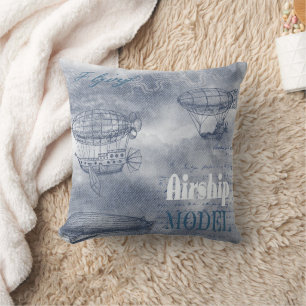 Denim Steampunk Cushion
