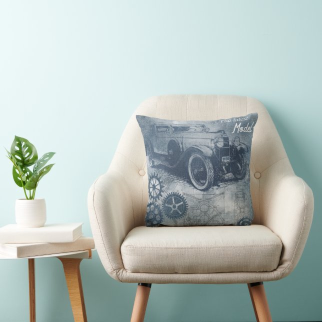 Denim Steampunk Cushion (Chair)