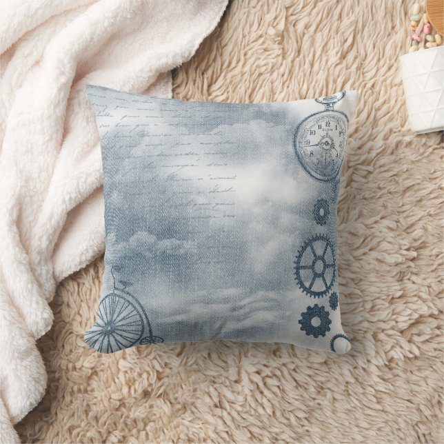 Denim Steampunk Cushion (Blanket)