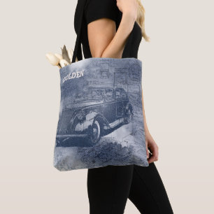 Denim Steampunk Tote Bag