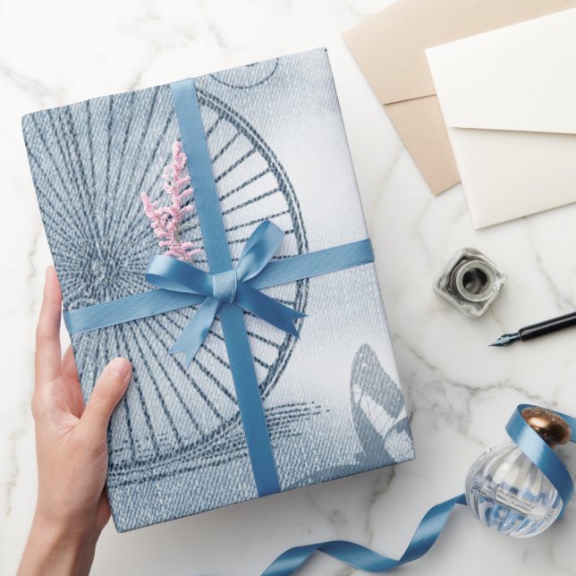 Denim Steampunk Wrapping Paper (Gifting)