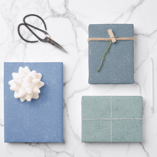 Denim style  wrapping paper sheet (Front)