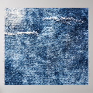 Denim texture: blue jeans background. poster