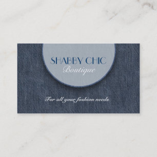 Denim Texture Business Card
