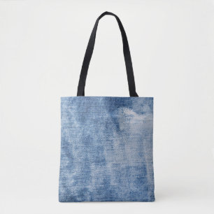 Denim Texture: Rugged Holes. Tote Bag