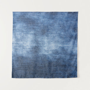 Denim Texture: Worn Fabric Background Tapestry