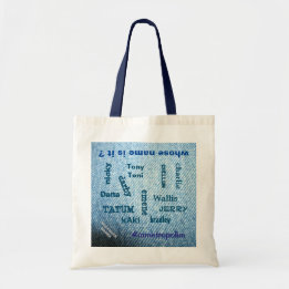 Denim Tote Shopping Bag//mmetropolim design Bag