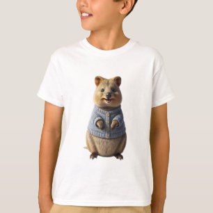 Denim Vest Capybara Kids T-Shirt