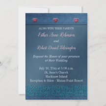 Denim Wedding Invitation