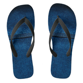 Denim with seam flip flops