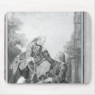 Denis Diderot and Melchior, baron de Grimm Mouse Mat