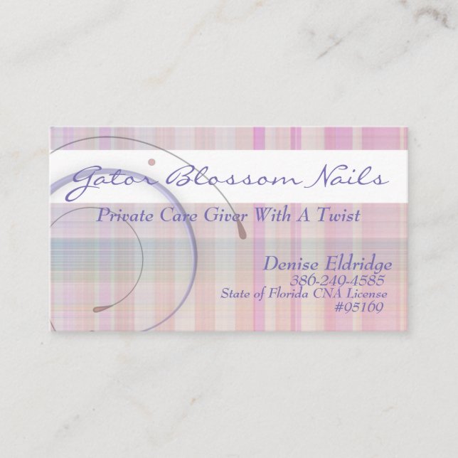 Denise Nail Art Business Cards (Front)