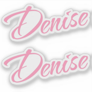 Denise pink name x2