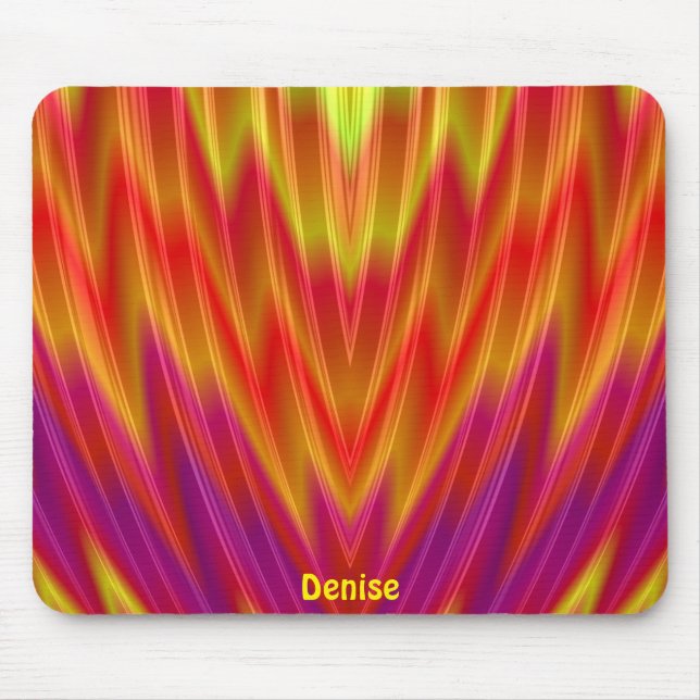 DENISE ~ Red, Yellow and Purple  Mouse Mat (Front)