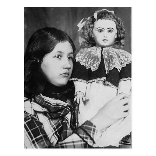 Denise Sitting Doll In Arms - Vintage Photo Postcard