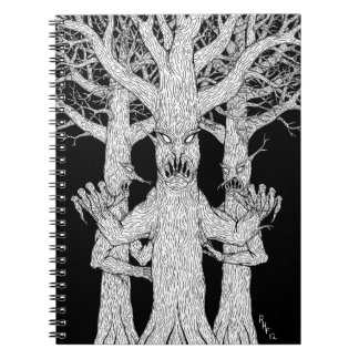 Denizens of the Diabolic Wood Weird Horror Art Notebook