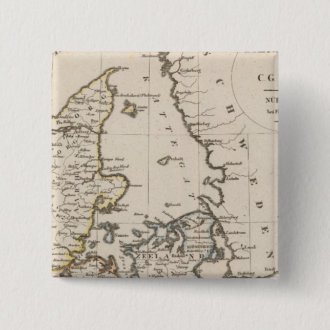 Denmark 6 15 cm square badge (Front)