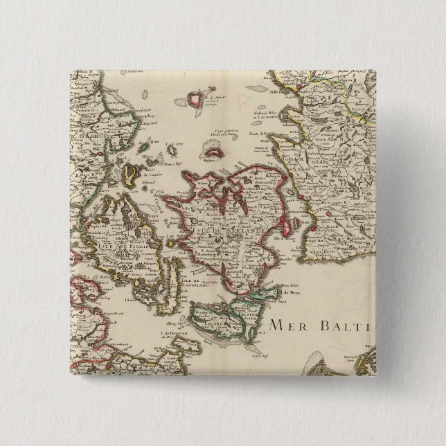 Denmark 7 15 cm square badge (Front)