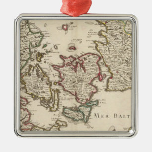 Denmark 7 metal tree decoration