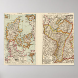 Denmark, Alsace Lorraine, Palatinate Poster