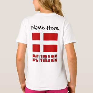Denmark and Danish Flag Personalised T-Shirt