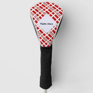 Denmark and Danish Flag Tiled Personalised Golf Head Cover