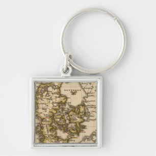 Denmark and Iceland 2 Key Ring
