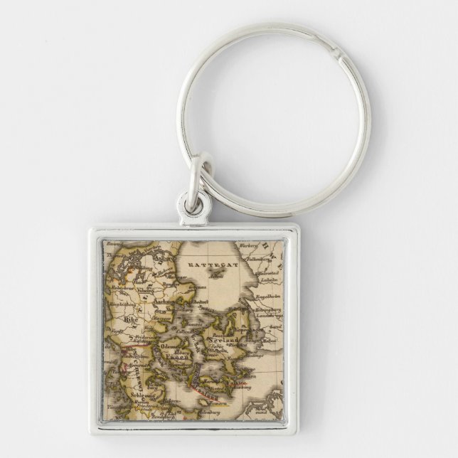 Denmark and Iceland 2 Key Ring (Front)