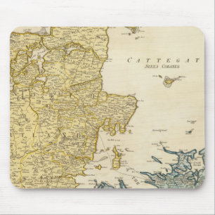 Denmark Atlas Map Mouse Mat
