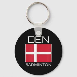 Denmark Badminton Team Danish Athlete Den Flag Pri Key Ring