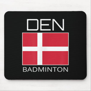 Denmark Badminton Team Danish Athlete Den Flag Pri Mouse Mat