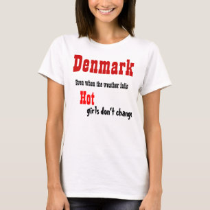 Denmark beautiful girls t-shirts