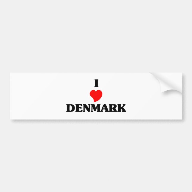 DENMARK BUMPER STICKER (Front)