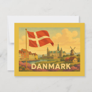 Denmark Castle Windmill Postcard