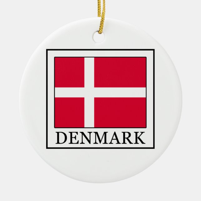 Denmark Ceramic Tree Decoration (Front)