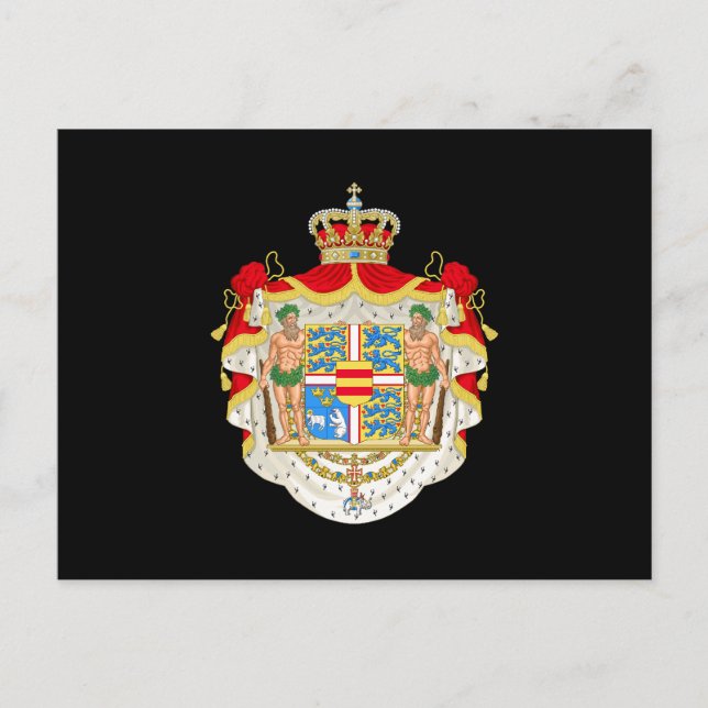 Denmark Coat of Arms Postcard (Front)