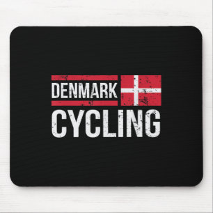 Denmark Cycling Cyclist Bike Riding Racing Danish Mouse Mat