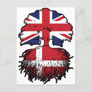 Denmark Danish British UK United Kingdom Britain Postcard