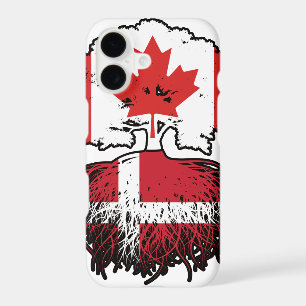 Denmark Danish Canadian Canada Tree Roots Flag
