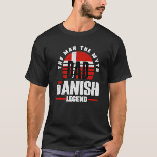 Denmark Danish Denmark Flag Father T-Shirt