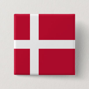 Denmark (Danish) Flag 15 Cm Square Badge