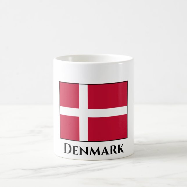 Denmark (Danish) Flag Coffee Mug (Center)