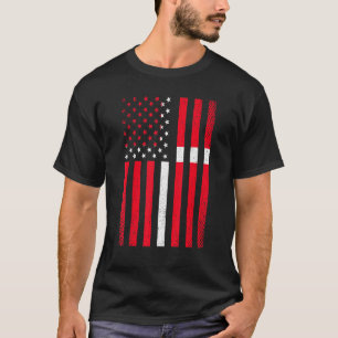 Denmark Danish Flag Football Soccer Sports T-Shirt